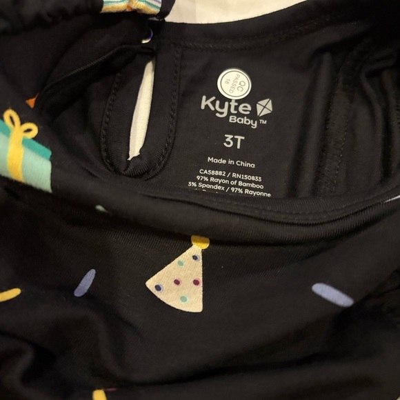 NWT Kyte Baby Midnight Party Bamboo Bubble Romper 3T - Picture 3 of 7